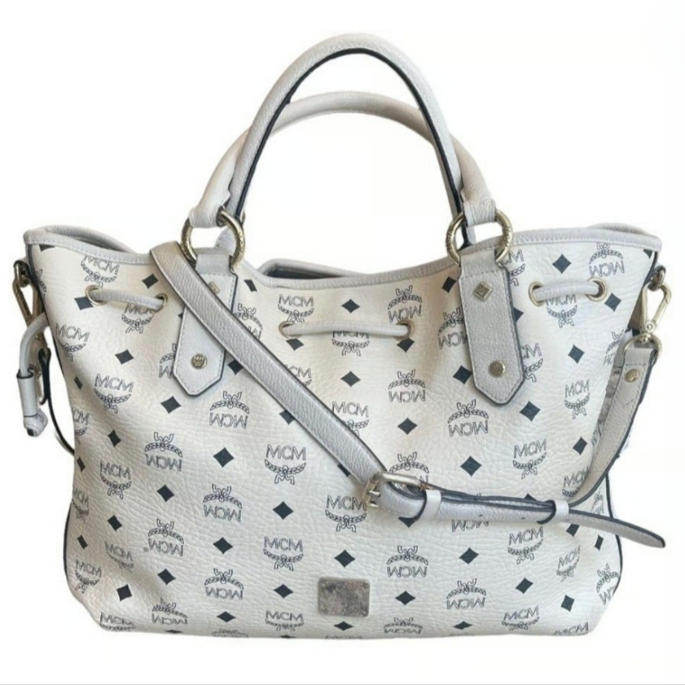 MCM White Leather Bag - Picture 2 of 16